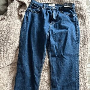 Abercrombie Curve Love Ultra High Rise Ankle Straight Jean